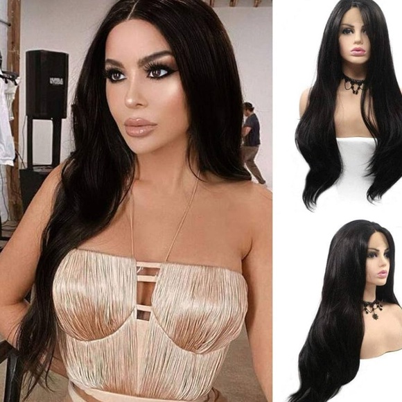 24” BLACK NATURAL STRAIGHT Women's WIG NEW